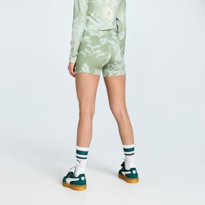 DARE TO Women's All-Over Print 3" Tights, Pistachio Green-AOP, extralarge-IND